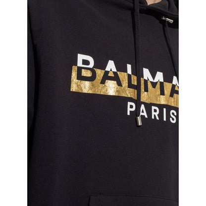 Balmain Logo Hooded Sweatshirt: The Pinnacle of Bold Comfort