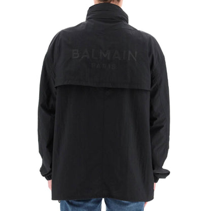 Balmain Nylon Logo Jacket - A Statement of Power and Style