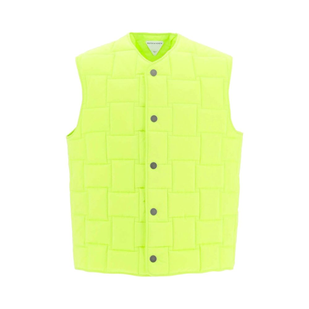 Bottega Veneta Lime Green Padded Vest Jacket