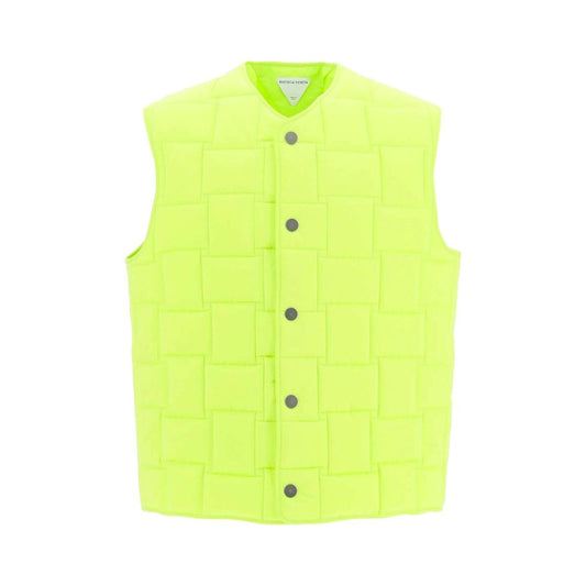 Bottega Veneta Lime Green Padded Vest Jacket