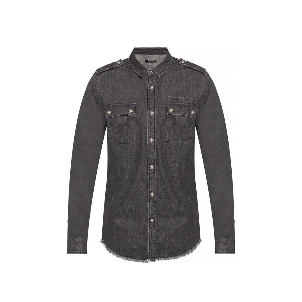 Balmain Cotton Denim Shirt - A Statement of Luxury and Style