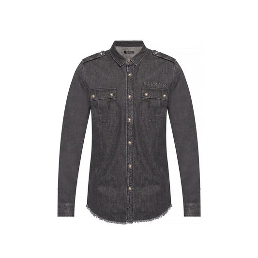 Balmain Cotton Denim Shirt - A Statement of Luxury and Style