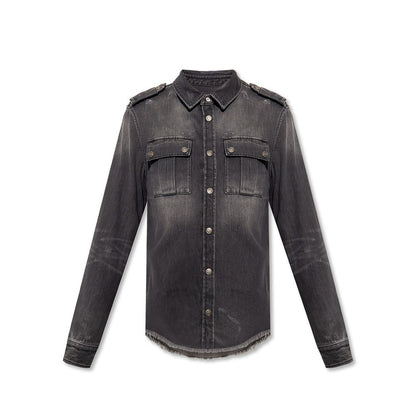 Balmain Cotton Denim Shirt: Bold and Modern Elegance