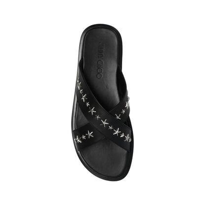 Jimmy Choo Palmo Leather Sandals for Men