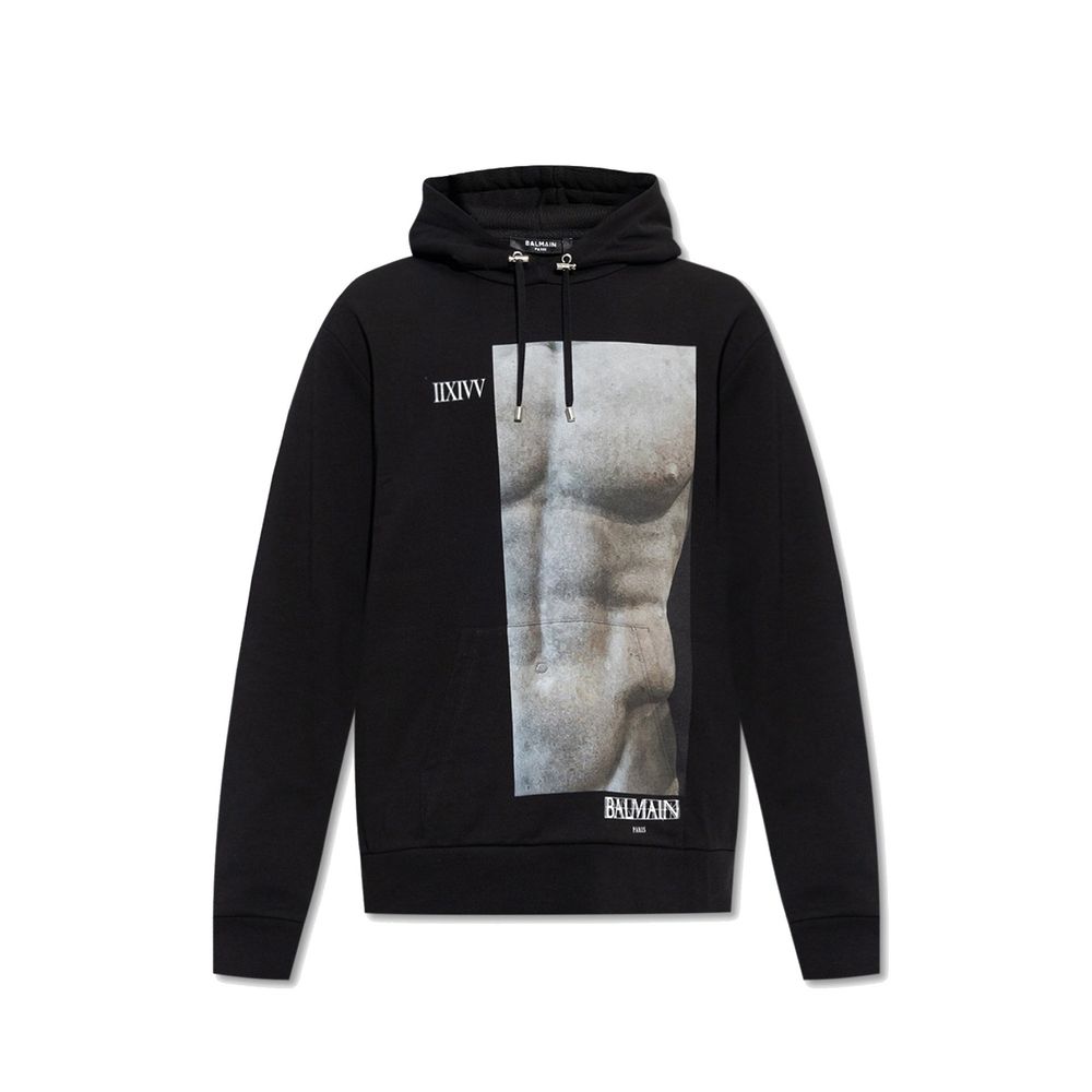 Balmain Cotton Hoodie Sweatshirt - A Statement of Luxury and Comfort