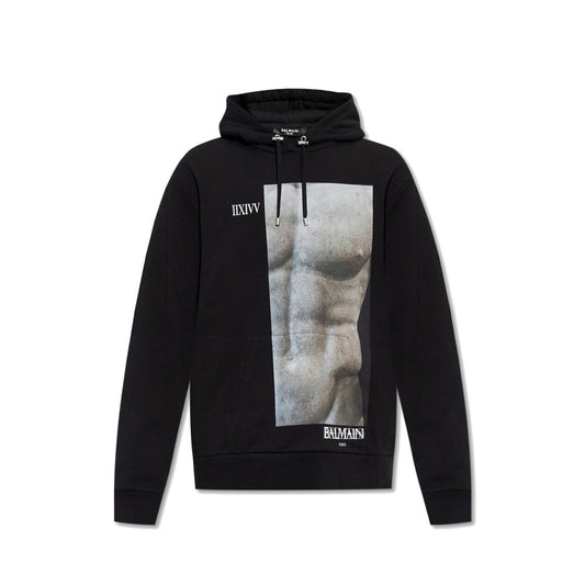 Balmain Cotton Hoodie Sweatshirt - A Statement of Luxury and Comfort