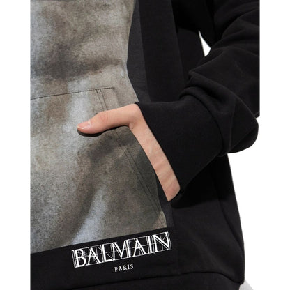 Balmain Cotton Hoodie Sweatshirt - A Statement of Luxury and Comfort