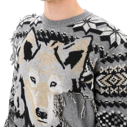 Etro Wool Sweater - Elegant Animal Print Knitwear