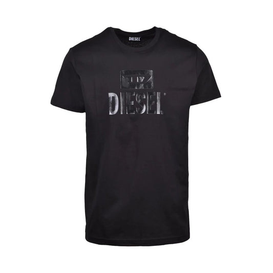 Diesel Black Cotton T-Shirt - Elegant Casual Wear