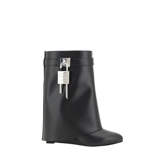 Givenchy Black Shark Lock Cowboy Boots