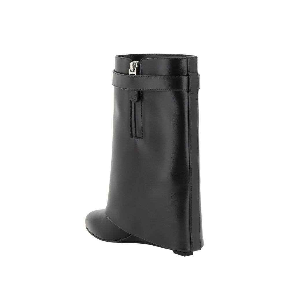Givenchy Black Shark Lock Cowboy Boots