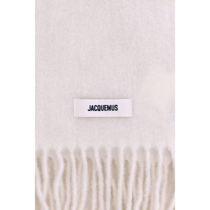 Jacquemus Fringed Scarf in Soft Mohair-Alpaca