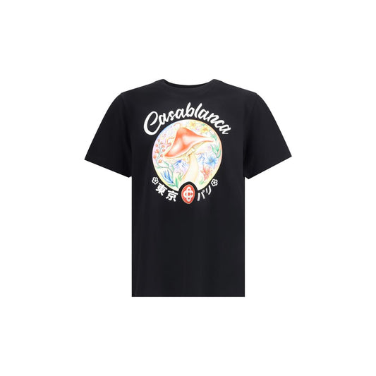 Casablanca Mushroom Emblem Printed T-Shirt