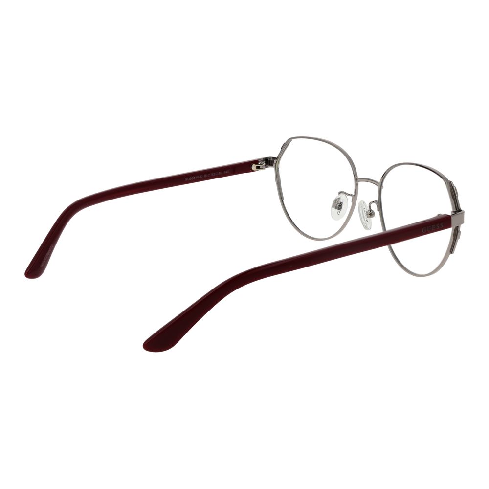 Guess Women’s Optical Glasses – Silver Round Frame, 53mm