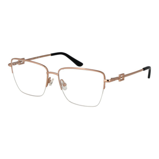 Guess Women’s Rose Gold Optical Frames – Square Half-Rim