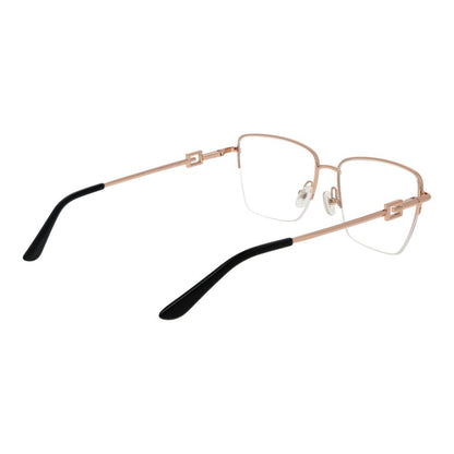 Guess Women’s Rose Gold Optical Frames – Square Half-Rim