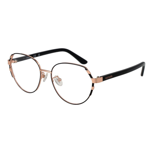 Guess Women’s Optical Glasses – Rose Gold Round Frame, 53mm