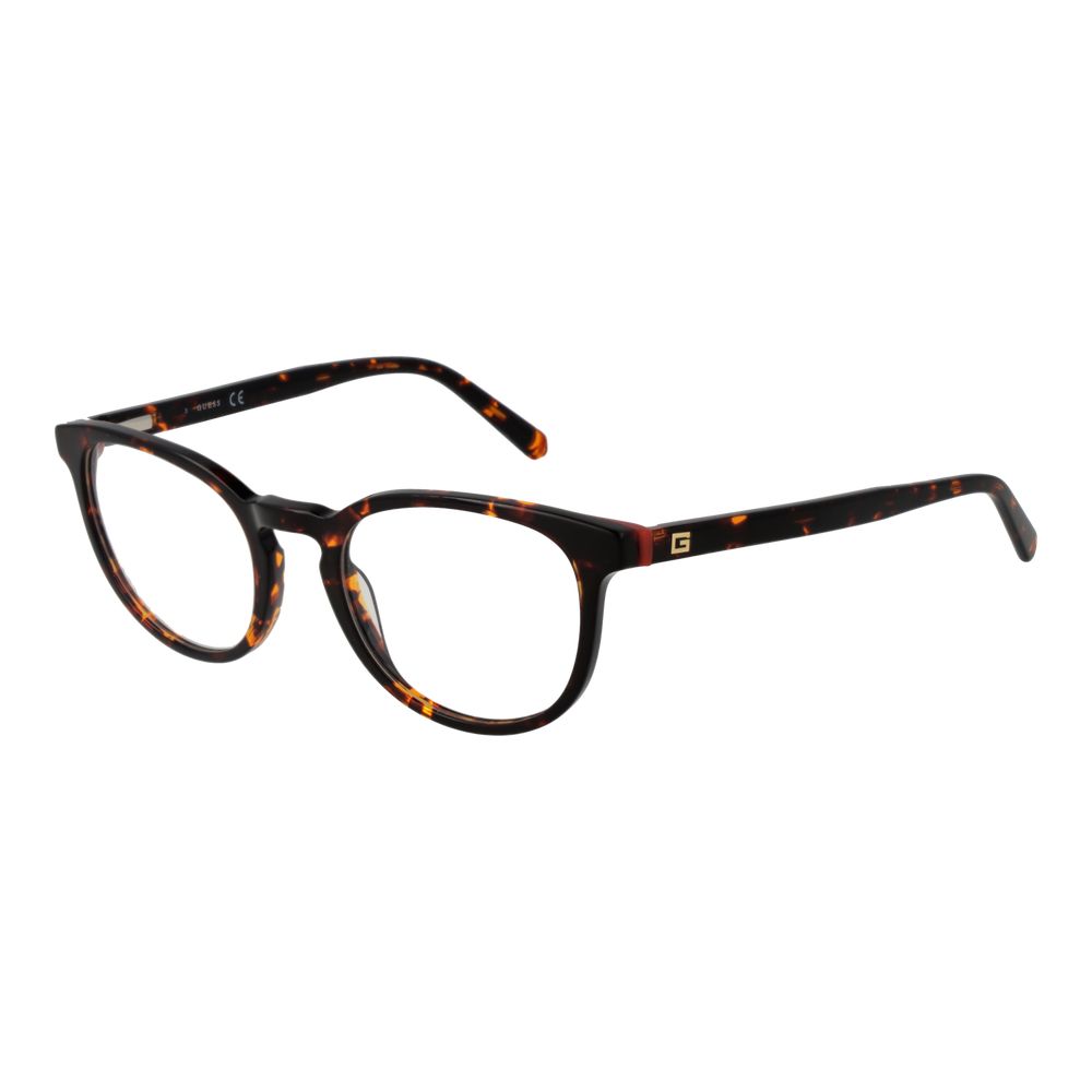 Guess Men’s Optical Frames – Brown Round Frame, 49mm