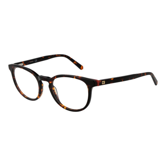 Guess Men’s Optical Frames – Brown Round Frame, 49mm