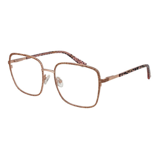 Guess Women's Rose Gold Optical Frames – Square Full-Rim