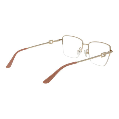 Guess Women’s Optical Frames – Rose Half-Rim Design