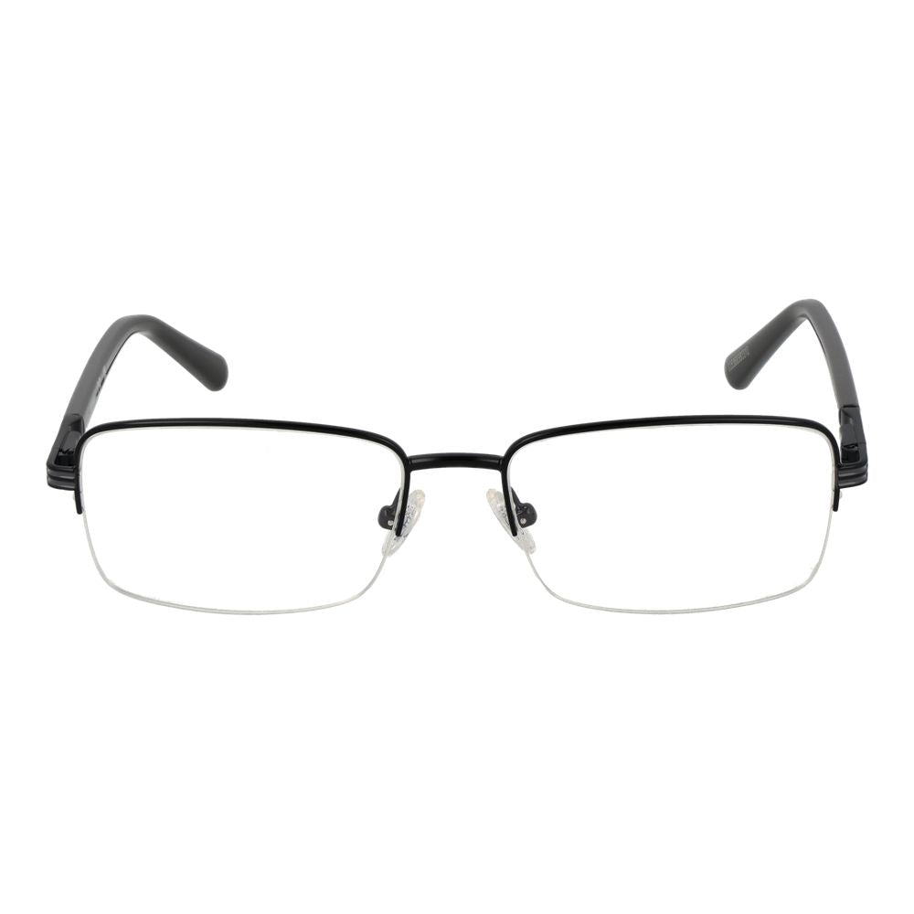 Guess Black Men’s Optical Frames – Half-Rim Rectangle Design