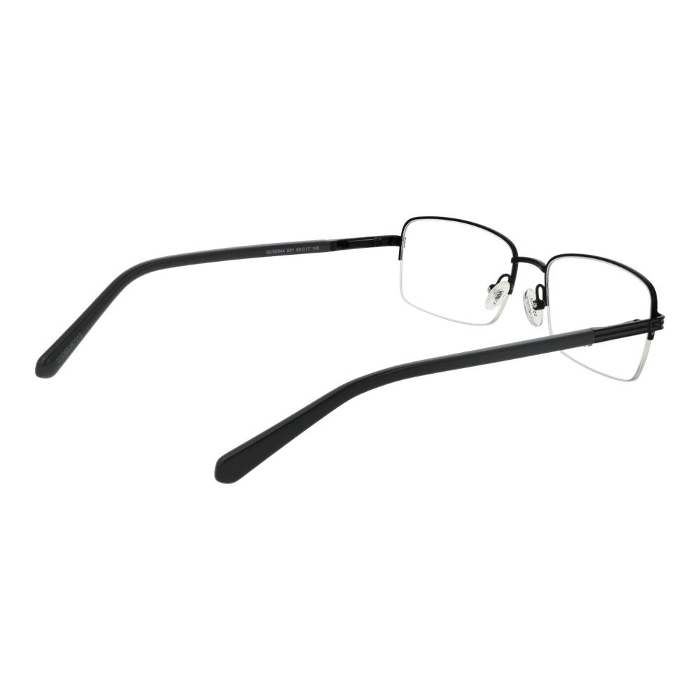 Guess Black Men’s Optical Frames – Half-Rim Rectangle Design