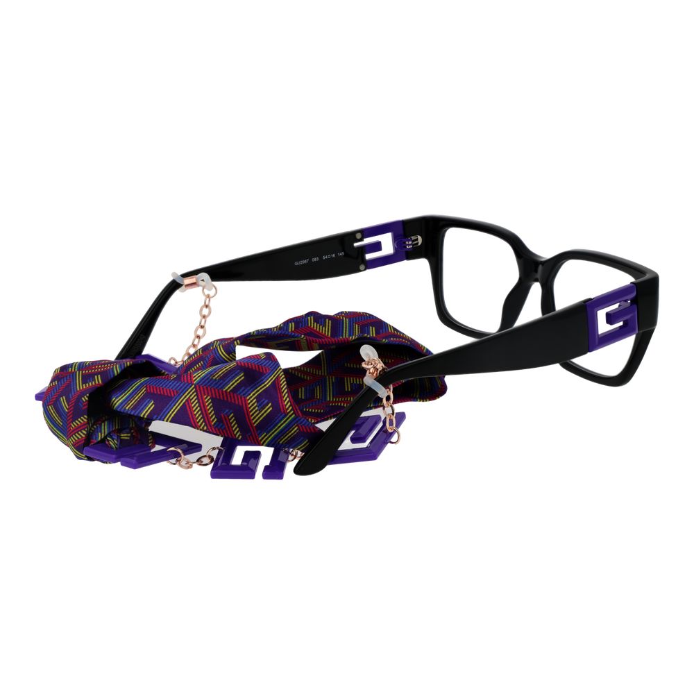 Guess Black Unisex Optical Frames – Rectangle Full-Rim