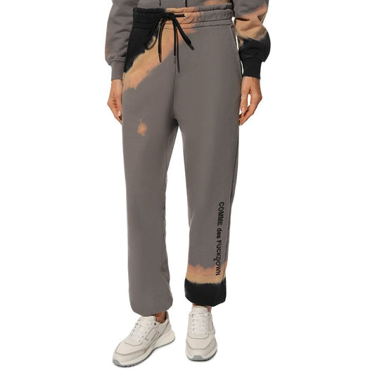 Comme Des Fuckdown Gray Cotton Tracksuit Bottoms