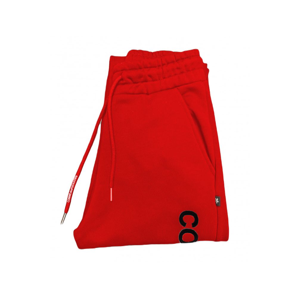 Comme Des Fuckdown Red Cotton Sweatpants