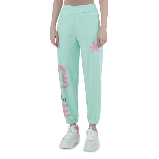 Comme Des Fuckdown Green Cotton Joggers