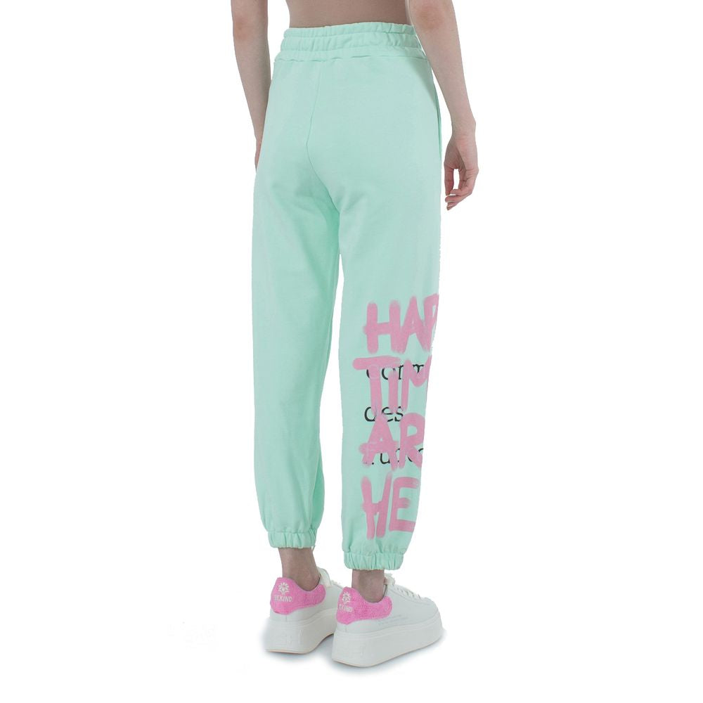 Comme Des Fuckdown Green Cotton Joggers