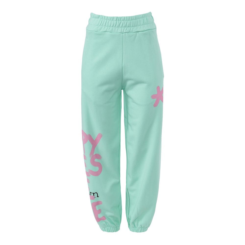 Comme Des Fuckdown Green Cotton Joggers