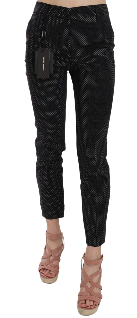  - Elegant Black Virgin Wool Trousers