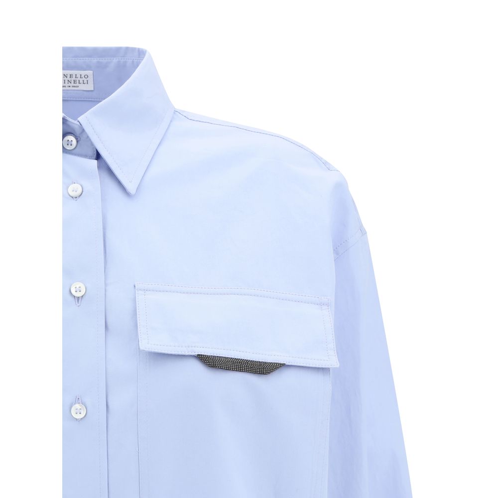 Brunello Cucinelli Shirt with Iconic Jewelry Detail