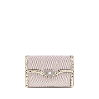 Valentino Garavani Small Canvas Rockstud Shoulder Bag