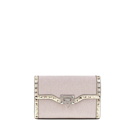 Valentino Garavani Small Canvas Rockstud Shoulder Bag