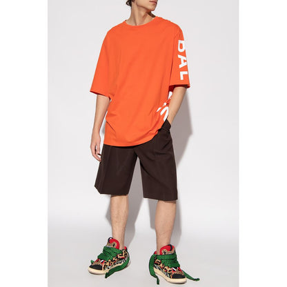 Balmain Orange Cotton T-Shirt – A Fusion of Bold Elegance