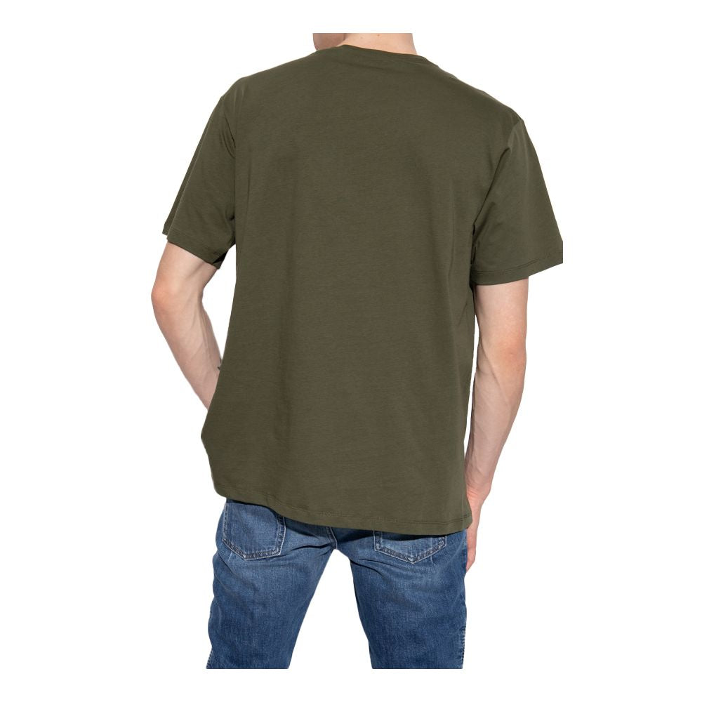 Balmain Green Cotton T-Shirt - Striking Style and Utility