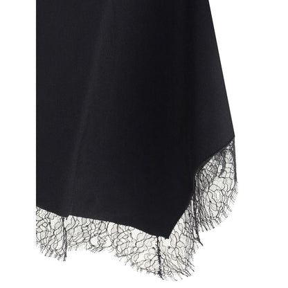 Alexander McQueen Black Asymmetric Midi Dress