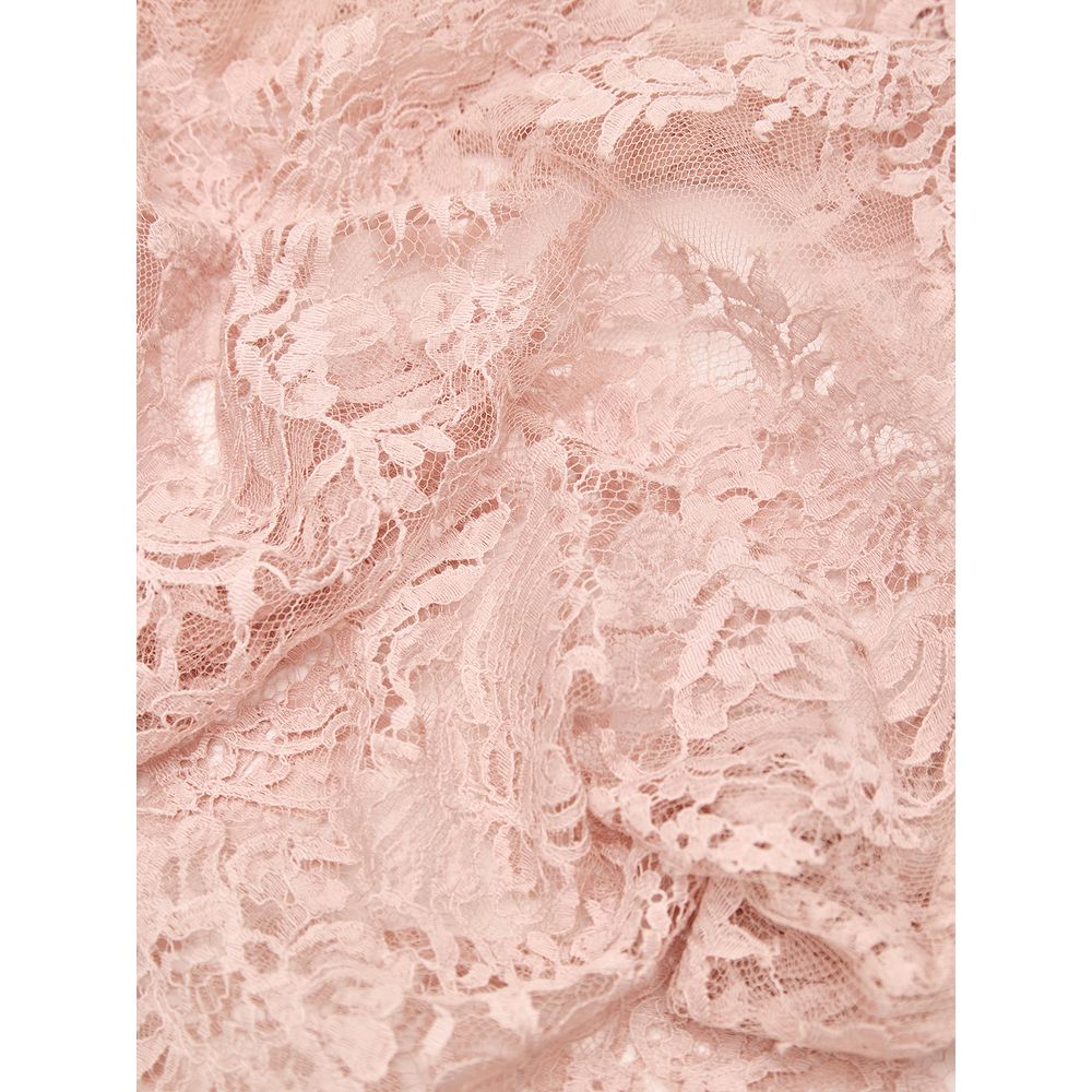 Gucci Pink Lace Cotton Skirt