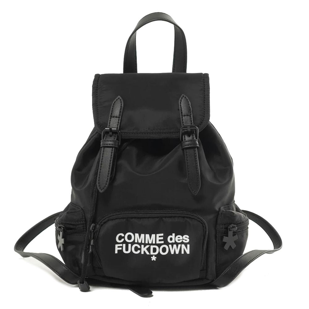 Comme Des Fuckdown Black Nylon Backpack: Urban Style and Convenience
