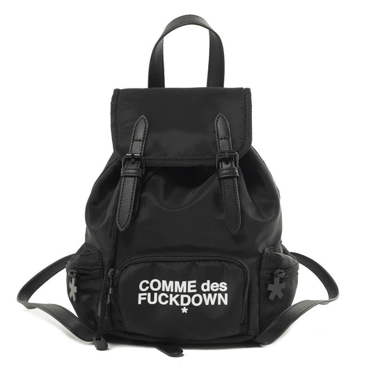 Comme Des Fuckdown Black Nylon Backpack: Urban Style and Convenience