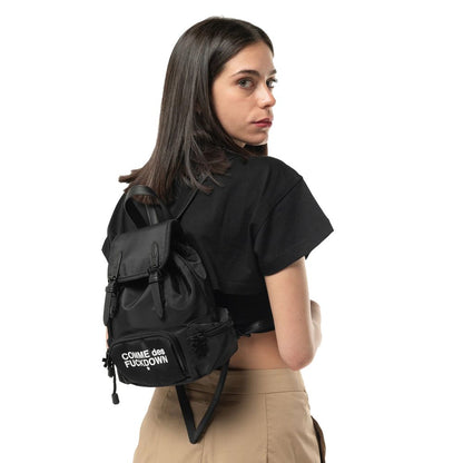 Comme Des Fuckdown Black Nylon Backpack: Urban Style and Convenience