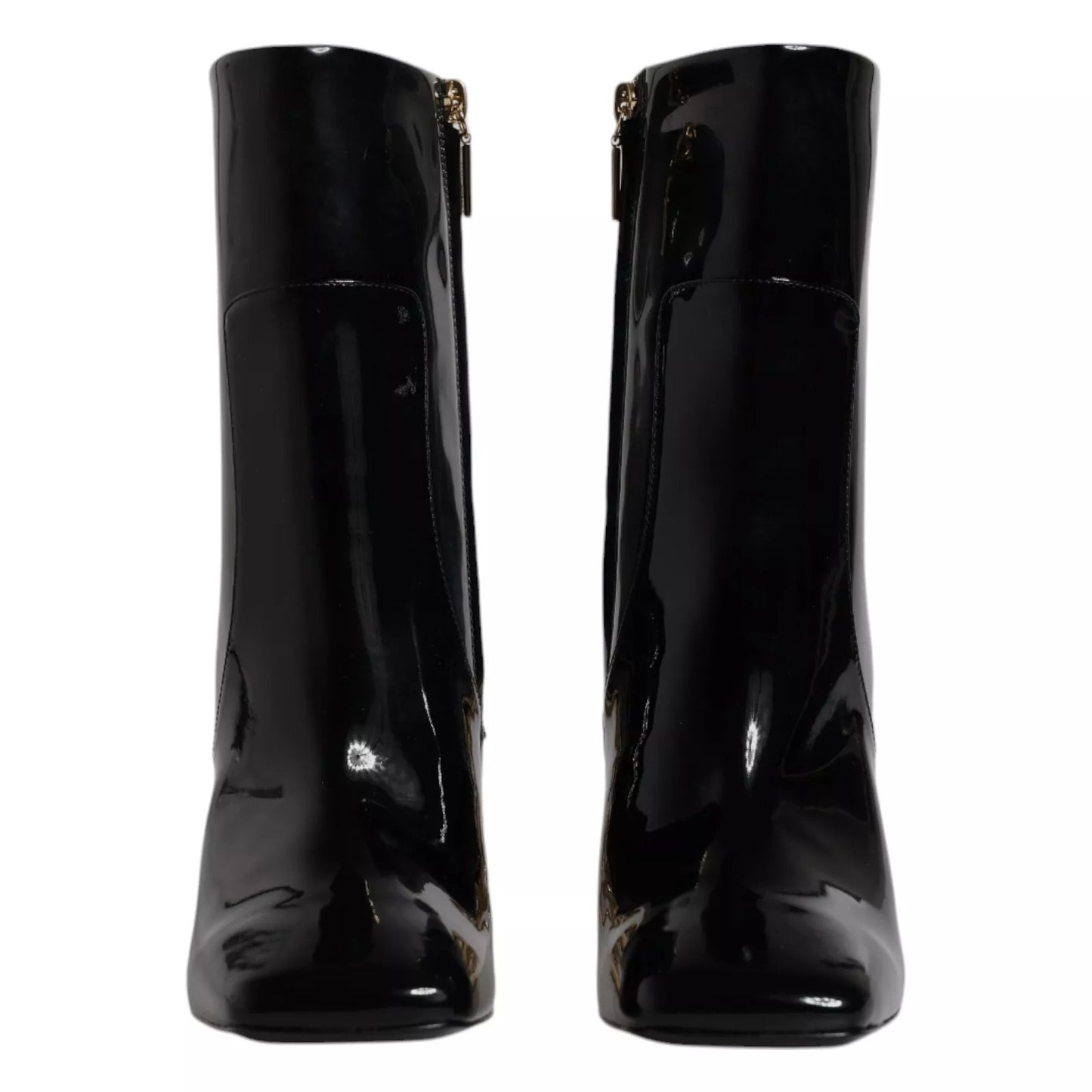 Dolce & Gabbana Black Jackie Leather Mid Calf Boots