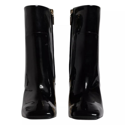 Dolce & Gabbana Black Jackie Leather Mid Calf Boots