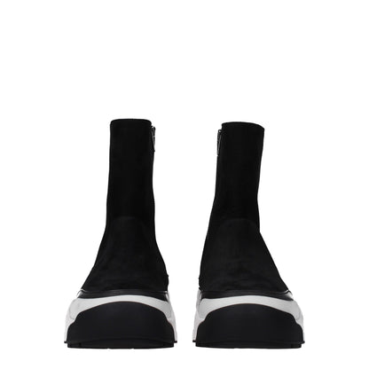 Kenzo Black Leather Ankle Boots - Stylish Casual Footwear