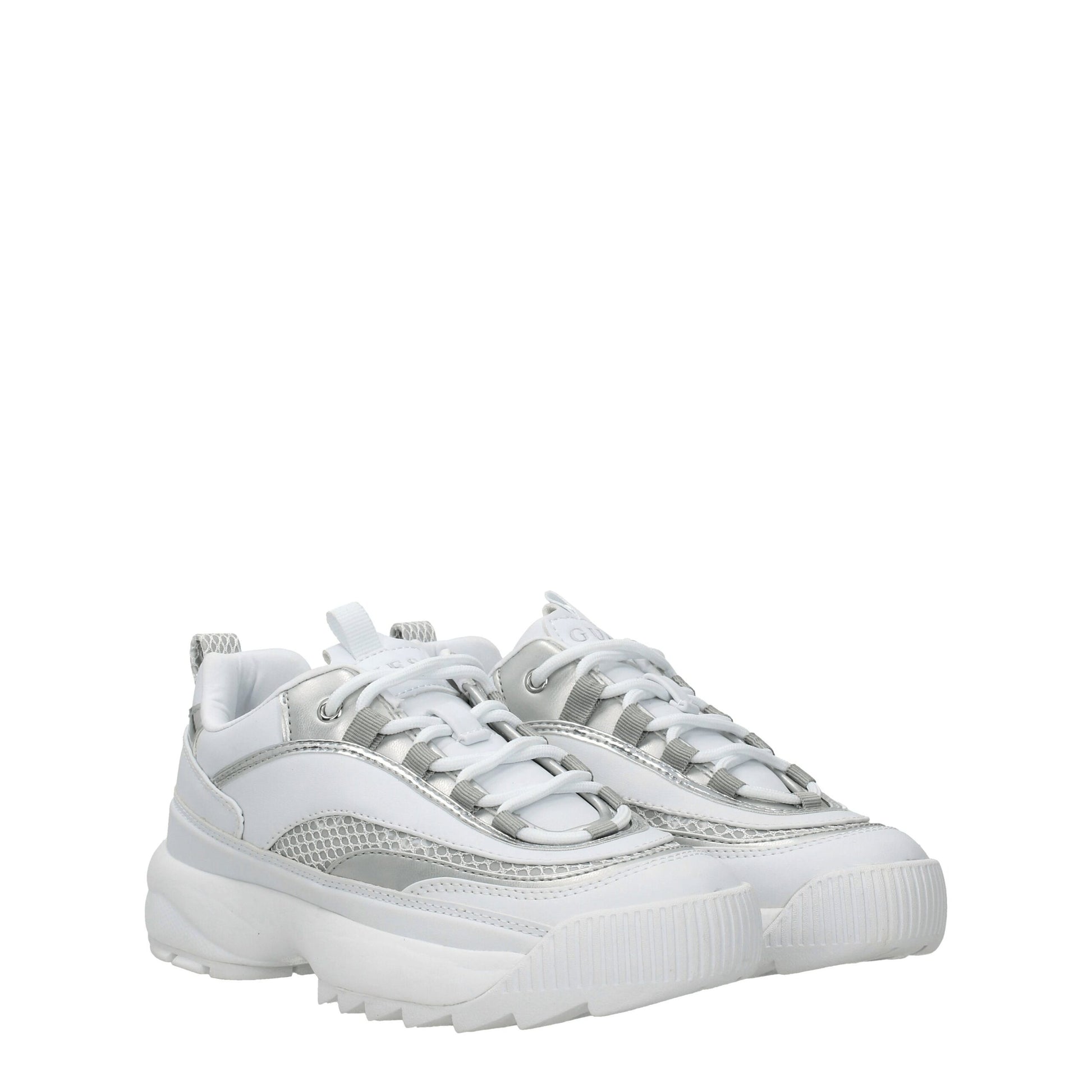 Guess White Polyethylene Sneakers
