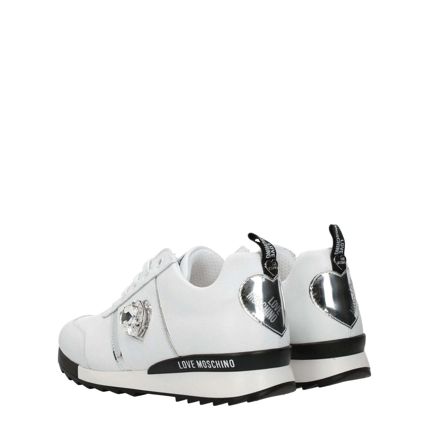 Love Moschino White Leather Sneakers