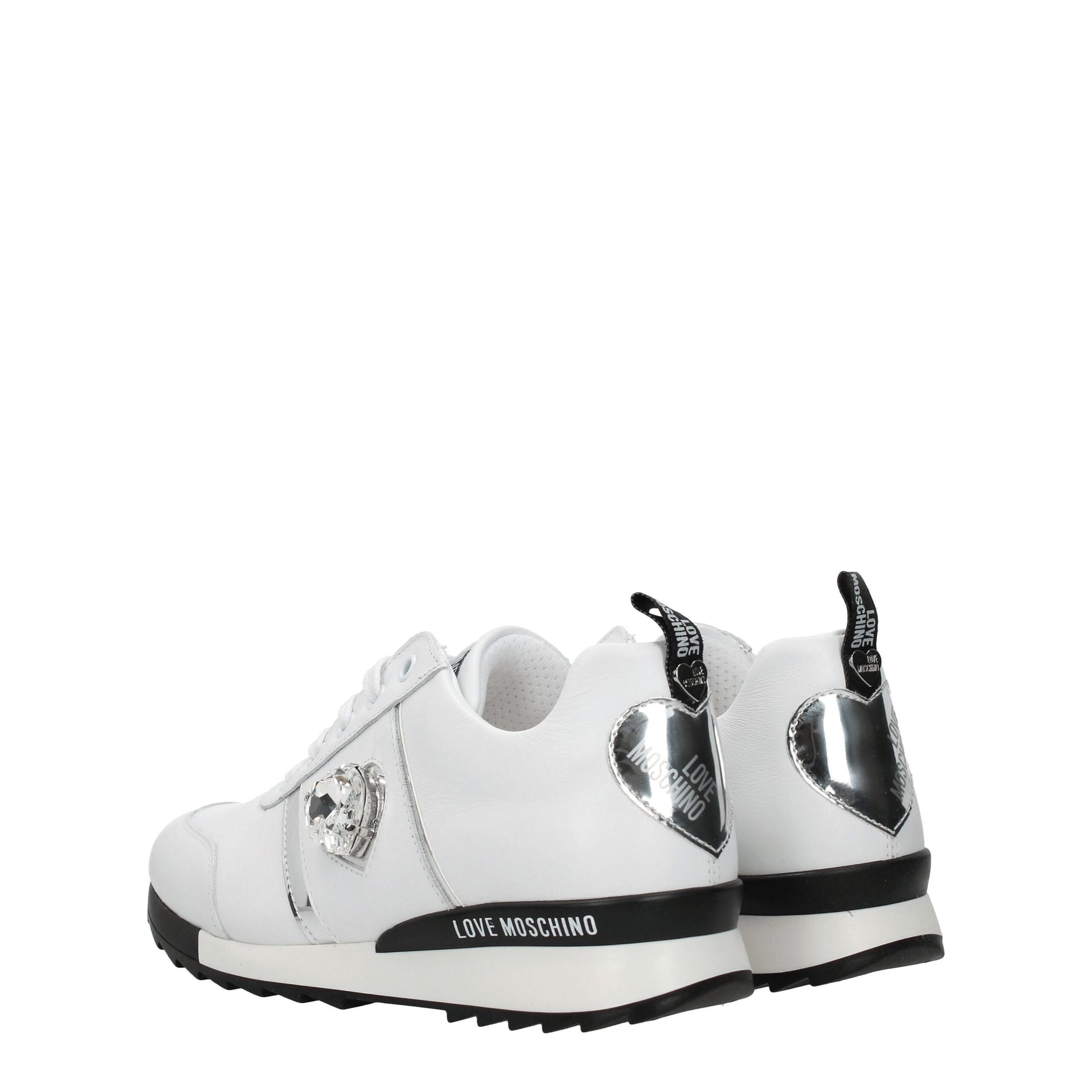 Love Moschino White Leather Sneakers